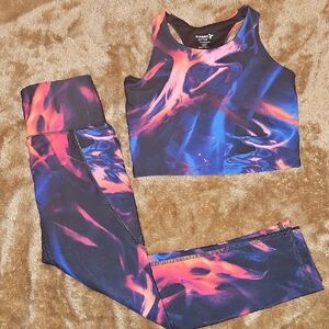 Galaxy Print Activewear Set